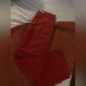 burnt orange cargo pants